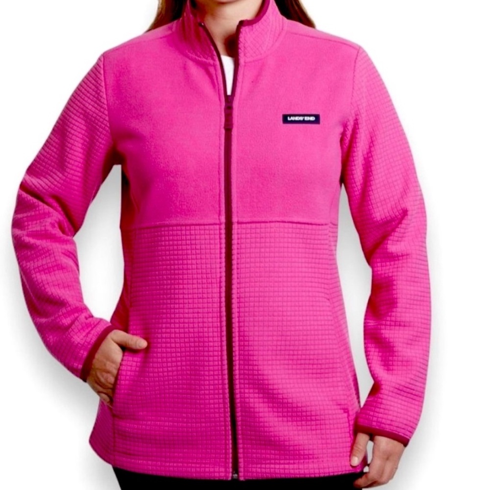 🌸NWT LAND’S END Womens zip up fleece jacket - size Small